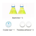 Badminton Training Equipment Single-Player Hanging Badminton Training Device Adjustable Height Badminton Training Accessories. 