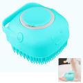 Deepsea Mibabe Silicone Bath Exfoliator Brush Body Shower Brush With Soap, Shampoo And Gel Dispenser Body Brush Body Scrubber Brush Bath and Body Shower Brush for Baby, Men and Women, Loofah Brush. 