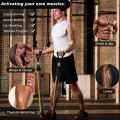 High Quality Portable Resistance Bands With Handles, Resistance Tubes & Workout Bands Exercise Band Elastic Pull Rope Body Fitness Band set Gym Yoga Fitness Elastic Training Bands Pilates Crossfit Fitness Equipment 11 Pcs Set. 