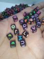 A-Z Alphabet Acrylic Square Shape Beads, About 8mm, 50pcs, DIY Art & Craft.. 