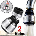 2 Mode Kitchen Faucet Water Stainless Steel Shower Saving High Pressure Nozzle Tap Adapter Bathroom Sink Spray Bathroom Shower 360 Degree. 