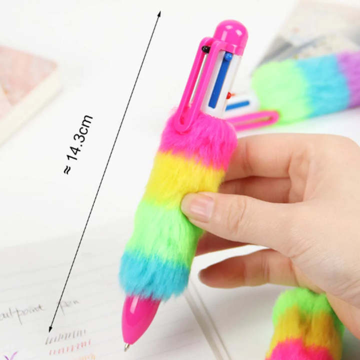 Colorful%20Rainbow%20Soft%20Furry%20Ballpoint%20Pen%20-%20Bright%20Bold%20Color%20Soft%20Fur%20Pen%206-in-1%20Colorful%20Ink%20With%20Trendy%20Fashionable%20Look%20Smooth%20Writing%20Ballpoint%20-%20601A%20-%20Image%209