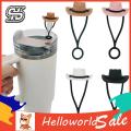 Tumbler Straw Cover Reusable Silicone Cowboy Hat Straw Cover for 30/40oz Tumbler Dust-proof Food Grade Cup Accessories for Straw Protector. 