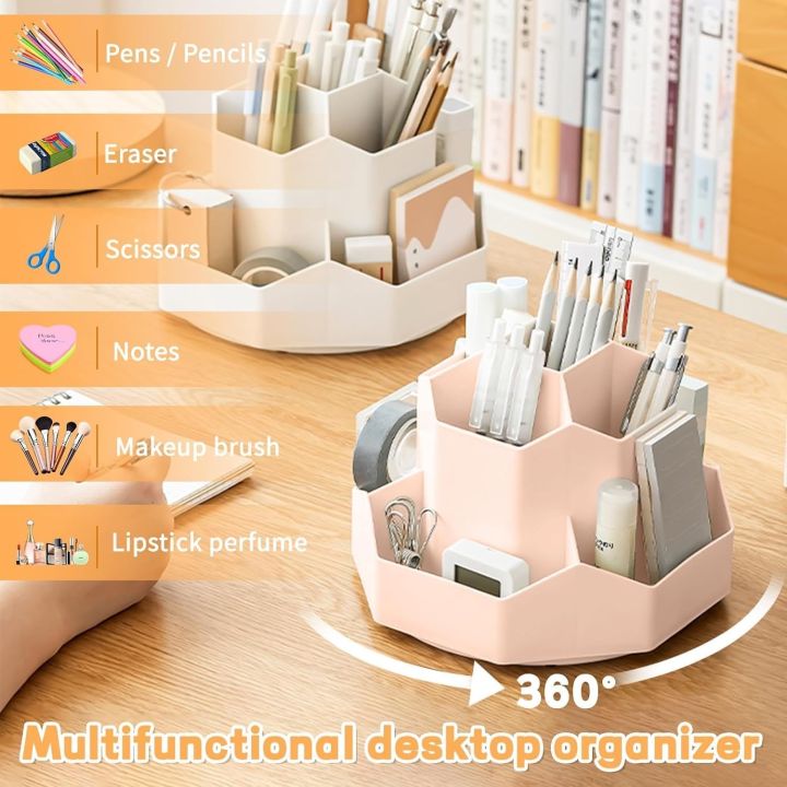 CMrtew Cute Creative Pen Holder & Desk Organizer, Multi-Functional - View #3
