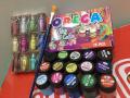 15 Orega Poster Color 12 Pcs Glitter Set  1 Paint Brush  15 different shades 15ml Each bottles Orega Colors Stationary Item For Girls. 