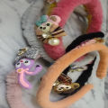 Fancy Stylish Soft Velvet Hair Band for Girls and Women  - Random Multi Color- Art# SS-HB-Velvet-FGAH-06. 