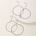 Foot accessories Simple cold punk letter M silver alloy anklet set of 4 for girls for women low price. 