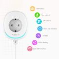 4 in 1 Maxcio Smart Wifi Socket Switch 2200W 10A with 2 USB Ports 2.1A and Smart Lamp, Smart Timer Switch, Smart Wlan WiFi Socket, Intelligent Smart Plug, Compatible with Alexa Google Home, App Control, Timing Function - 4 Switch per Pack. 