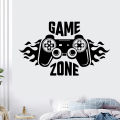 bellylady Carved Game Zone Wall Sticker Mural Wallpaper for Kids Boys Room Decals Gaming Poster Decor. 