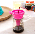 Telescopic Funnel Portable Silicone Folding Funnel Oil Leak Hoppe Kitchen Liquid Dispensing Cooking Tool Kitchen Accessories. 