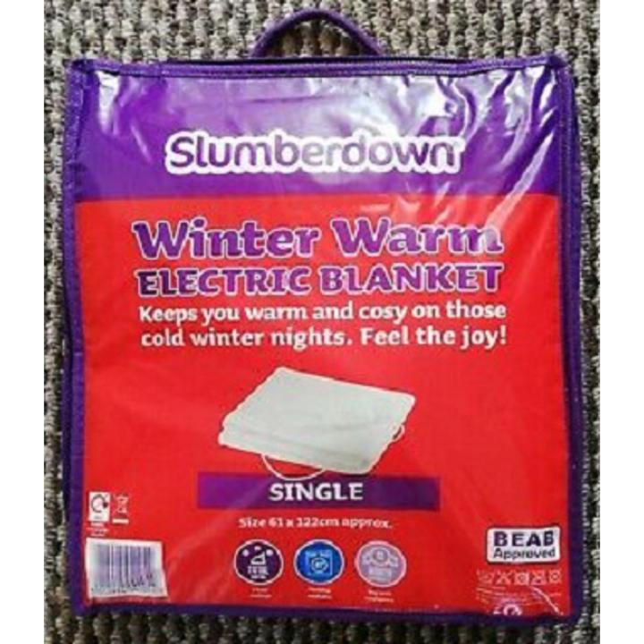 Slumberdown Winter Warm Blanket - SINGLE  61 x 122 cm - Imported from UK