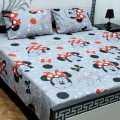 King Size Double  Cotton Bedsheets for Kids Room  Cartoon Printed Bedsheets. 