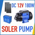 German Technology Solar DC Mono Black Pump: Best-Working 12V 180W Surface & Submersible Battery Water Pump". 