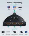 HDMI Switch 4K, VILCOME 3 Port HDMI Switcher 3x1 HDMI Splitter Hub 3 in 1 Out with Pigtail Cable Supports 4K 3D HD 1080P for Xbox PS4 Roku HDTV A R1726 SPPLIT. 