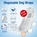 Pet Soft Disposable Male Dog Wraps - Dog Diapers for Male Dogs, Puppy Diapers 12pcs Medium. 