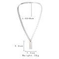Wholesale Dollar Combined Pearl Necklace Men Hip Hop Jewelry Stainless Steel Necklace Custom. 