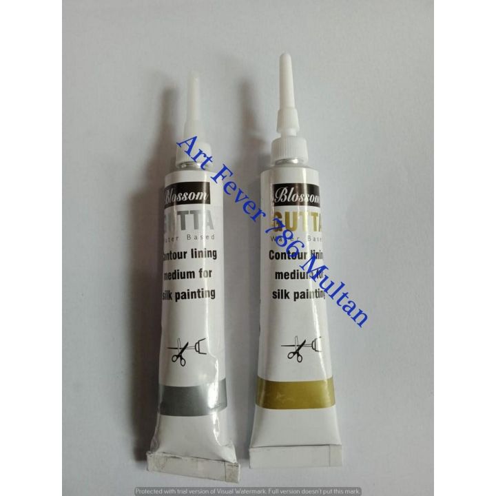 Glass Paint outliner Golden and Silver