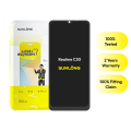 REALME C30 BLACK LCD UNIT - SUNLONG ( ORIGINAL COLOURS + HDR PANEL + FULL DISPLAY ). 