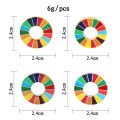 1 Pcs Enamal 17 Colors Sustainable Development Goals Brooch United Nations Sdgs Pin. 