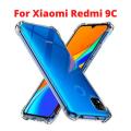 Redmi 9C Anti Shock Corner Bumper 1.5mm Air Bag Soft Transparent Panda Jelly Cover U1. 