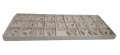 Wooden ABC Natural Alphabets carved out Complete ABC 5 pieces for each Alphabet 1.2 inches. 