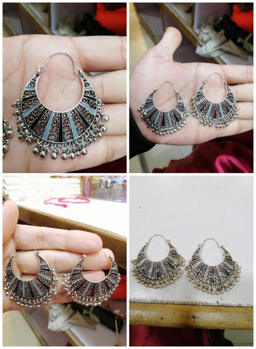 Indian earrings gold palated 1carat