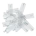 Window Treatment 4 Prongs Pinch Pleat Drapes Curtain Hooks 20pcs. 