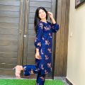 Stylish Collection Stitched Sparrow Print 2Pc Dress For Women - Dress For Girls - Dress For Women - Stitched Suit for Girls - Stitched Suit For Women. 
