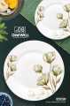 Dine Well 77 Pcs Crystal Coated Melamine Dinner Set – Double Glaze | Glass Lid | Premium Crockery for 8 Person | Luxury Gift Set | Heat Resistant | Dishwasher Safe | Wedding & Home Use. 