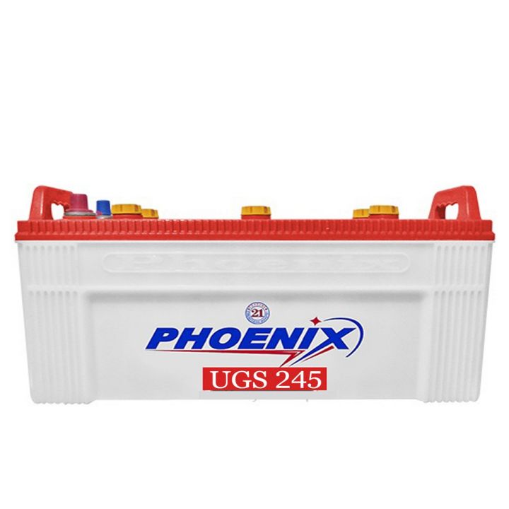 Phoenix Battery- UGS-245 -12Volt - 180AH -25 Plate - Deep Cycle Lead Acid Battery –Super Storage Battery 1 Year Warranty 6 Month Free Replacement Any Problem With Warranty Card