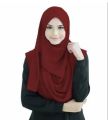 Double Loop Pin-less Instant Hijab - Ready to Wear Scarf for Girls and Women. 