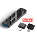【COD+Original+Ready stock】Lenovo Pendrive 1GB 2GB 4GB 8GB 16GB 32GB 64GB 128GB 1TB 2TB USB Flash Drive with Freebies OTG Converters 3.0. 