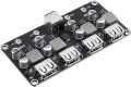 4 Channel USB QC3.0 QC2.0 DC-DC Buck Converter Charging Step Down Module 6-32V 9V 12V 24V to Fast Quick Charger Circuit Board 3V 5V 12V. 