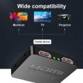 HDMI Splitter 1 in 2 Out, SELIACR 1080P Full HD 3D 4K HDMI Splitter with Micro USB Power Cable for Dual Monitors Supports MacBook, Xbox, PS4, PS3, Blu-Ray Player, DVD, HDTV. 