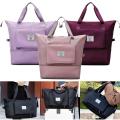 Large Capacity Folding Travel Bag, Travel Lightweight Waterproof Carry on Luggage Bags with Fixed Strap, Dry and Wet Separation Foldable Travel Duffel Bag for Weekender Overnight Sports Gym Bag. 