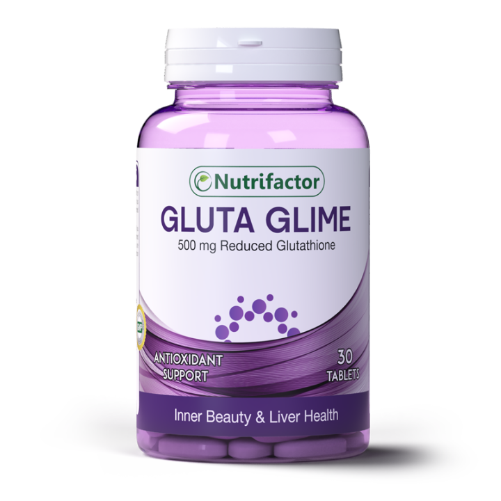 Nutrifactor Gluta Glime 500mg Glutathione Inner Beauty & Liver Health Antioxidant Support 30s Tablets