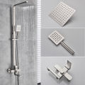 Bathroom Shower set Faucet Wall Mounted Stainless Steel 8 inch Rainfall Shower Head With Hand Shower Bathtub Spout Shower Mixer Set. 