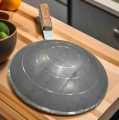 Ulta Tawa Iron Roti Chapati Maker With Wooden Handle Durable Quality Roti Tawa Kitchen Home Chapati Heavy Duty Flat Bread Phulka Roti Tawa Roomali Roti Chapati Phulka Cooking Cookware set Long Usage Frying Pan Metal Ulta Tawa. 