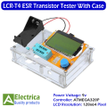 LCR-T4 ESR Transistor Diode Triode Capactitance MOS PNP NPN Tester Meter by elecrica( with 9v Battery ). 