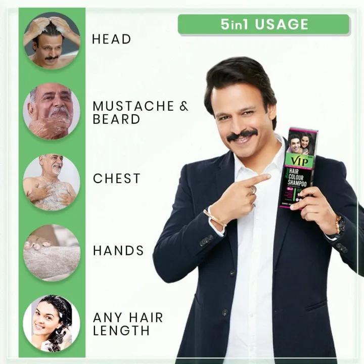 VIP%20HAIR%20COLOUR%20SHAMPOO%20Permanent%20Hair%20Color%20for%20Men%20and%20Women,%20Black%20-%20180ml%20(Pack%20of%202)%20%7C%20Shampoo%20Based%20Hair%20Colour%20%20Traditional%20Hair%20Dye%20-%20Image%202