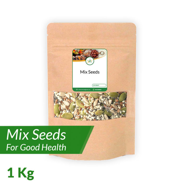 Mix Seeds For Eating 1Kg / Rich in Antioxidants, Metabolism Booster & Good Source of Omega-3