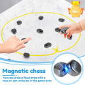 Magnetic Effect Chess Game Stones Chess Set Battle Chess Board Educational Pebbles Intellectual Strategy Board Game. 
