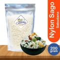 Family store Nylon Sago Sabudana Big Crystal White (200 g). 