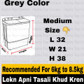 Twin Tub Washing Machine Cover By ALPHA 7kg 7.5kg 8kg 8.5kg 9kg 9.5 10kg 10.5kg 11kg 11.5kg 12kg 12.5kg 13kg 15kg 16kg 18kg Hitachi Super Asia Toshiba Samsung Kenwood Dawlance Twin Tub jackpot ittefaq Anex Indus West Point Diamond Asia Gaba Eco Star Boss. 