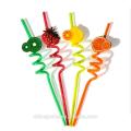 4pc Cute Cartoon Kids Drinking Straws Set. 