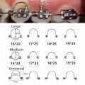 10Pcs/Pack Dental Orthodontic Anterior Teeth Torque Rectangular Springs Small Middle Big for Arch Wires Rectangular. 
