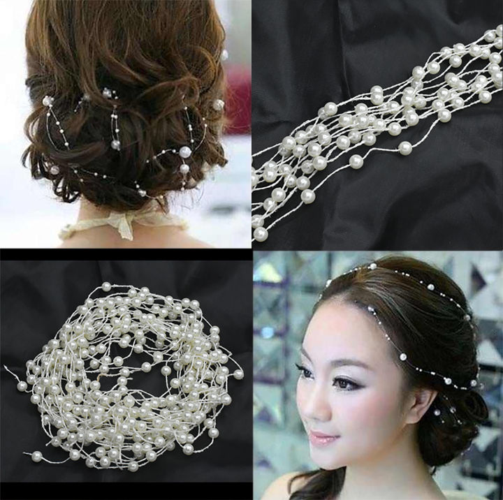 1pc%20White%20Pearl%20Studded%20Wedding%20Party%20Bridal%20Headpiece%20Tiara%20Headdress%20Hairband%20Headbands%20Hair%20Accessories%20Hairpins%20Hair%20Jewelry%20-%20Image%203