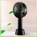 Premium Quality Rechargeable Table Fan  Mini Portable Hand Fan, Usb Fan Portable High Speed Built-in Rechargeable Battery Operated Summer Cooling Table Fan with Stand For Home Office Indoor Outdoor Travel (Random Color). 