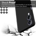 Vivo Y17S Back Cover Soft Silicone Matte Finish Protective Case Black. 