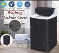 100% Waterproof Washing Machine Cover | Top Loader Automatic | BLACK COLORS | 7kG-8KG-9KG-10KG-11KG-12KG-13KG-15KG. 